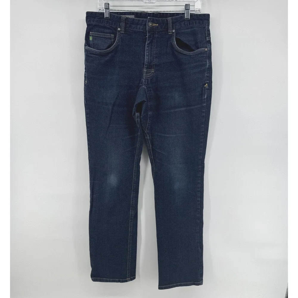 Stio Jeans Mens 34R Dark Wash Blue Regular Fit Five Pocket Solid